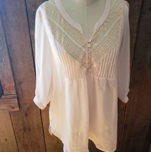 Criss cross brand pink blouse